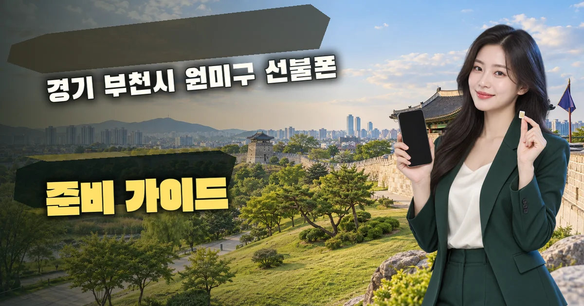 경기 부천시 원미구 선불폰 준비 가이드 대표 이미지