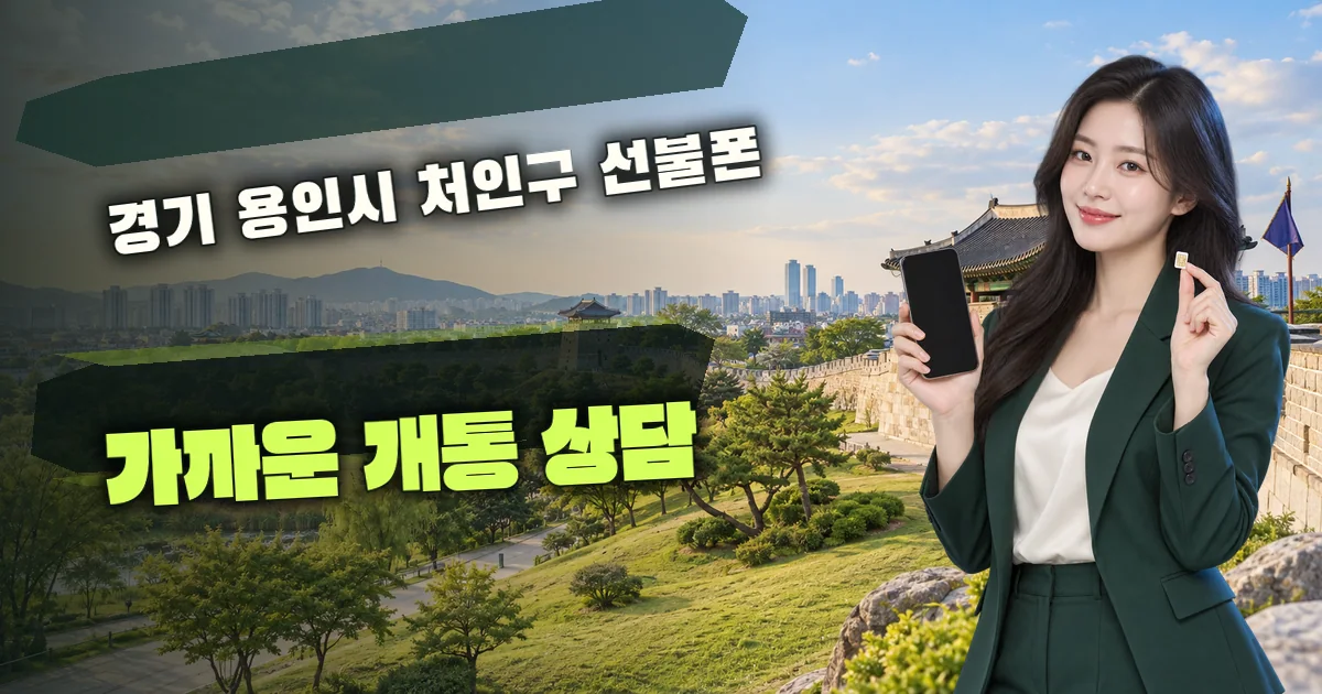 경기 용인시 처인구 선불폰 가까운 개통 상담 대표 이미지