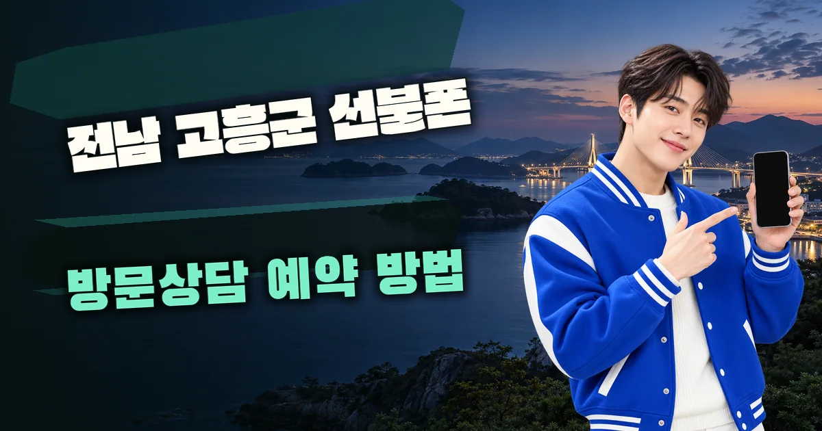 전남 고흥군 선불폰 방문상담 예약 방법 대표 이미지