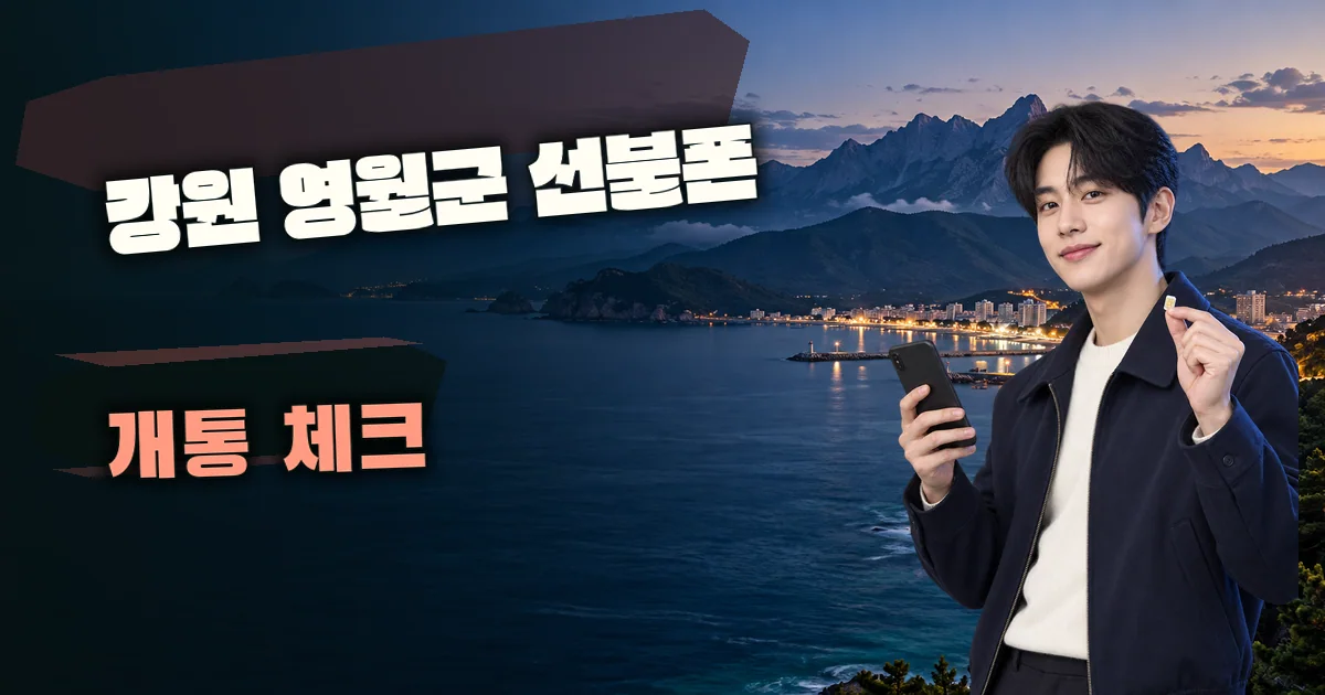 강원 영월군 선불폰 개통 체크 대표 이미지
