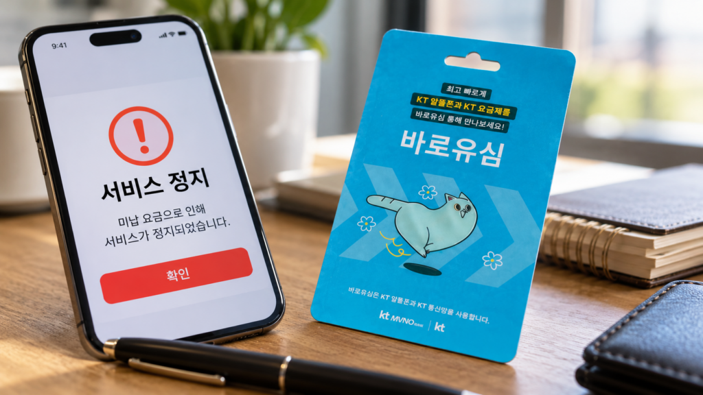 KT 미납 정지 개통 선불 방식으로 새 번호 여는 해결 방법