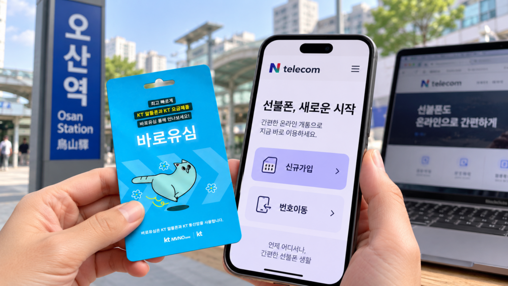 오산선불폰 기존 회선과 별도로 온라인 새 번호 여는 개통 방법