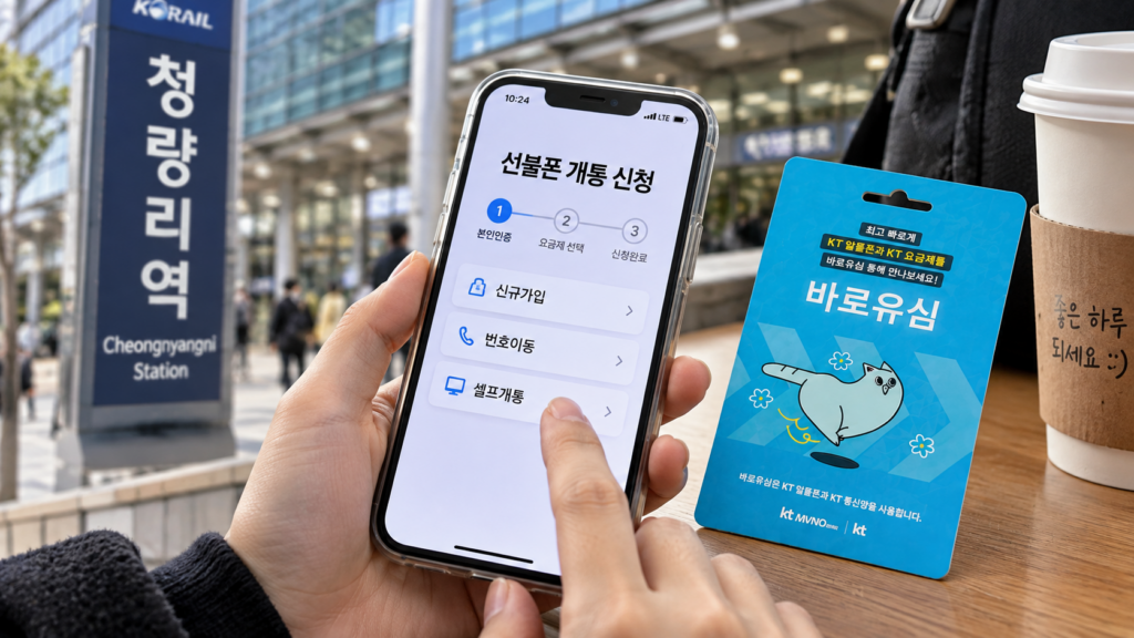 청량리선불폰 핸드폰 미납 중에도 새 번호 여는 셀프개통 방법