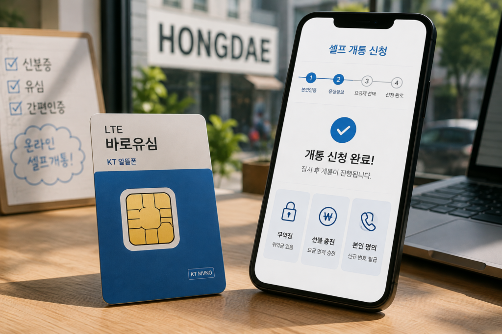 홍대선불폰 후불 약정 없이 온라인으로 새 번호 여는 개통 방법