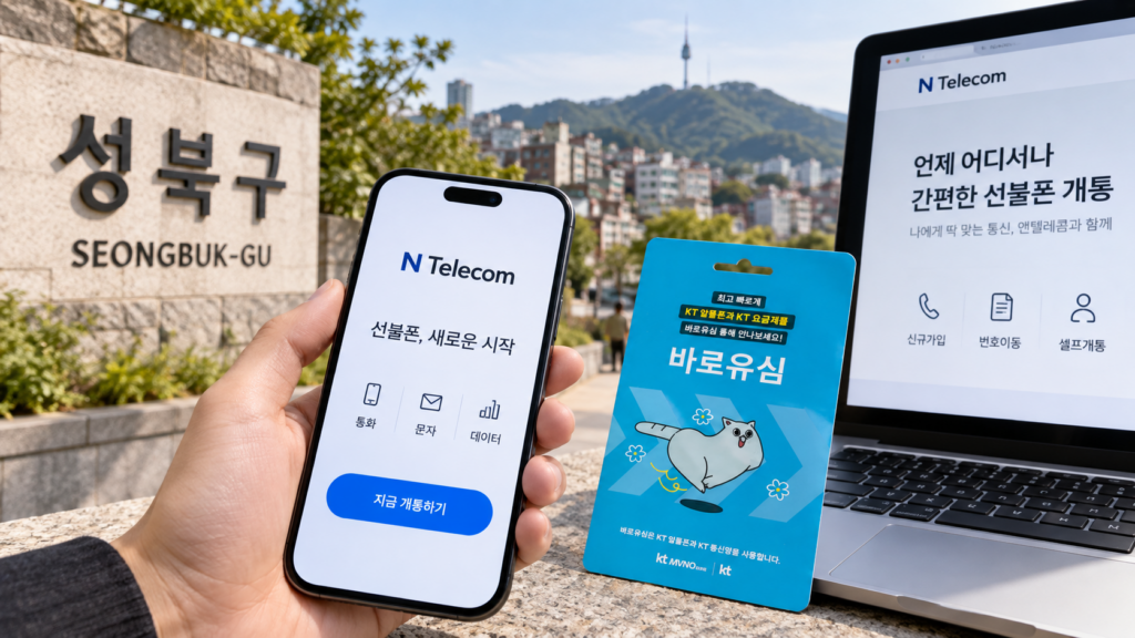 성북선불폰 앤텔레콤으로 본인명의 새 번호 여는 개통 방법