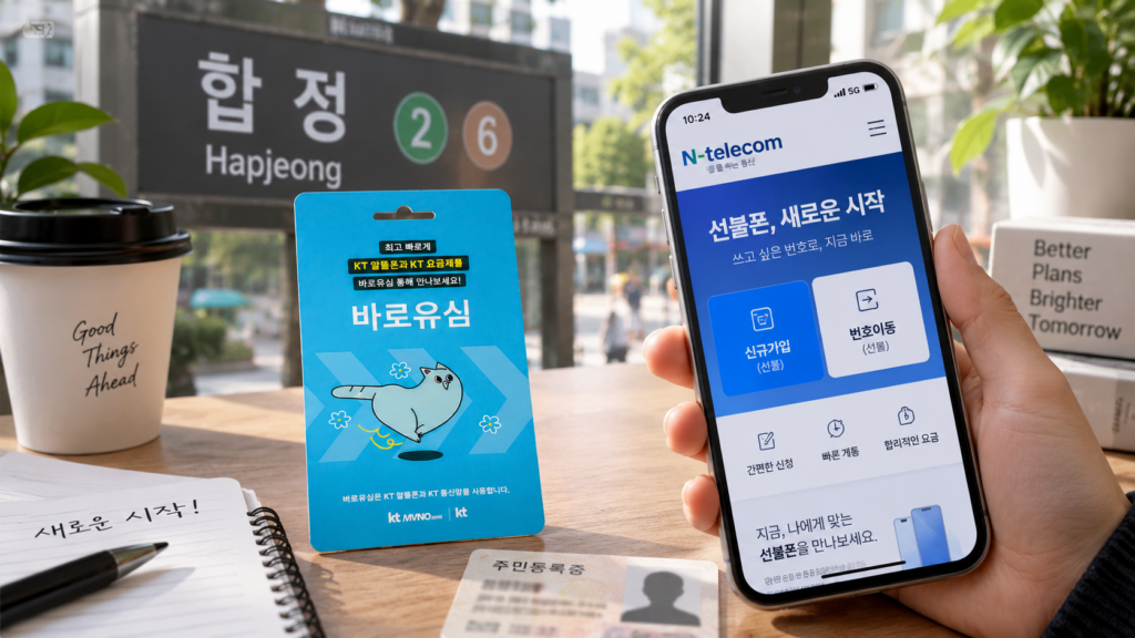 합정선불폰 통신비 미납 중 온라인으로 새 번호 여는 개통 방법
