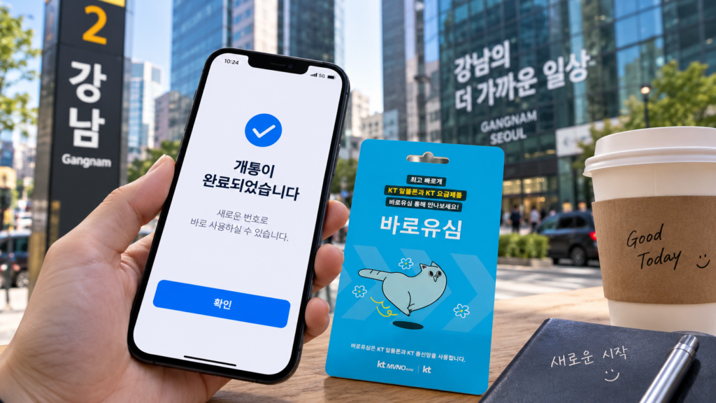 강남선불폰 기존 회선과 별도로 당일 새 번호 여는 개통 방법