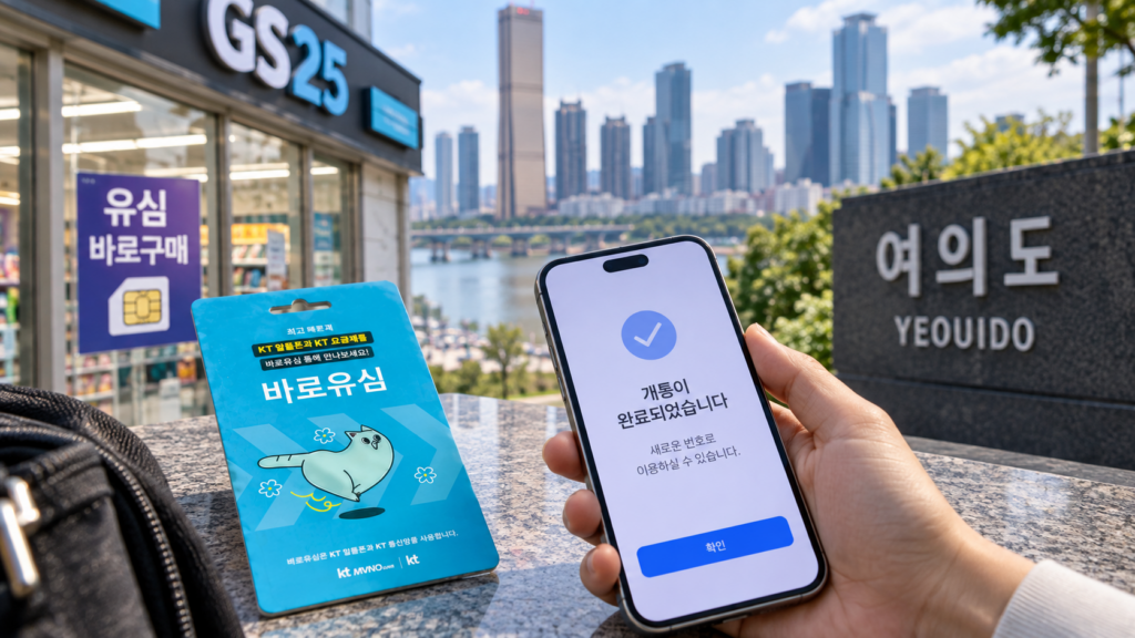 여의도선불폰 편의점 유심 준비해 당일 새 번호 여는 개통 방법