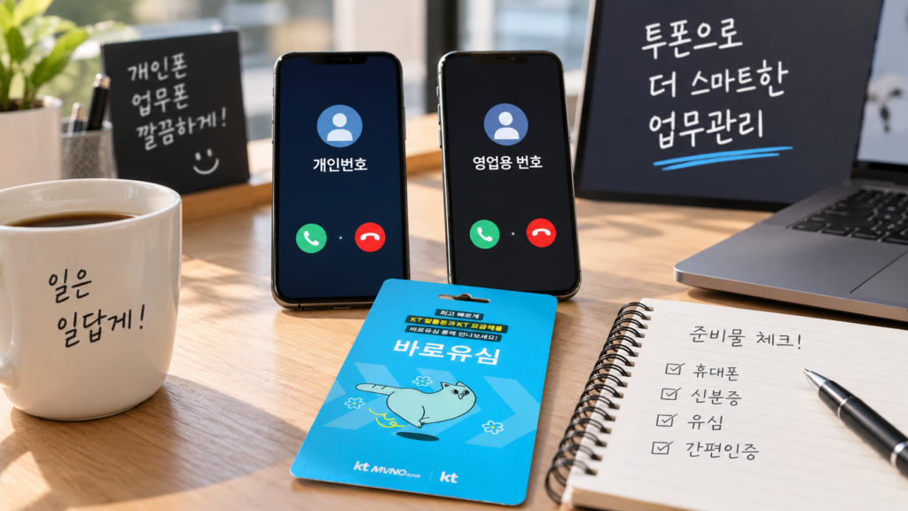 영업폰 개통 전 투폰 선불폰으로 챙길 준비물과 확인사항