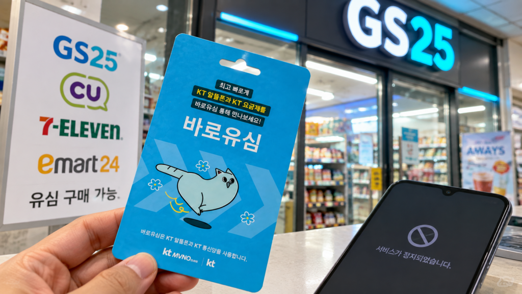 편의점 유심 개통 전 가격·판매처로 고르는 정지폰 선불유심