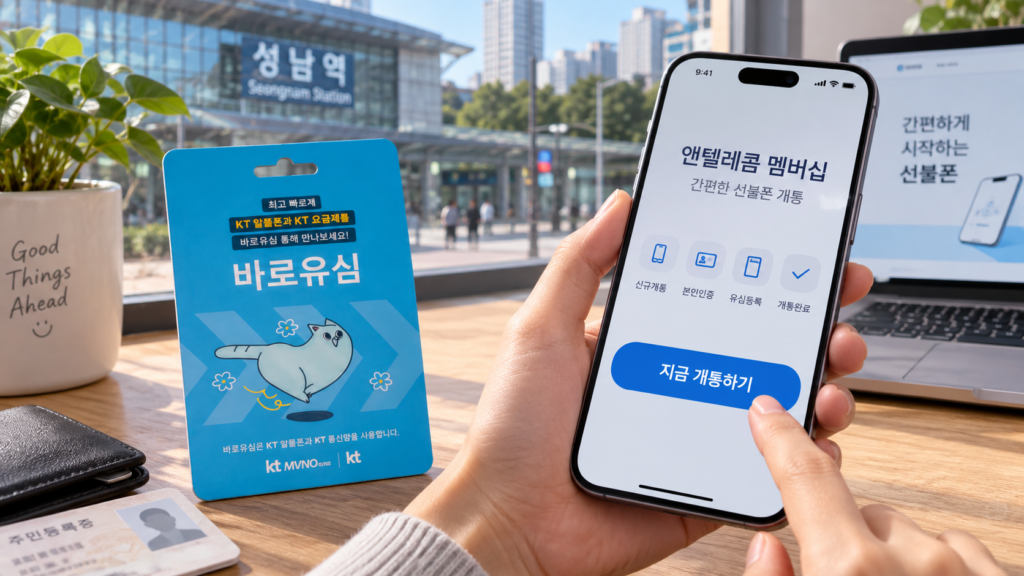 성남선불폰 매장 찾지 않고 즉시 새 번호 여는 개통 방법