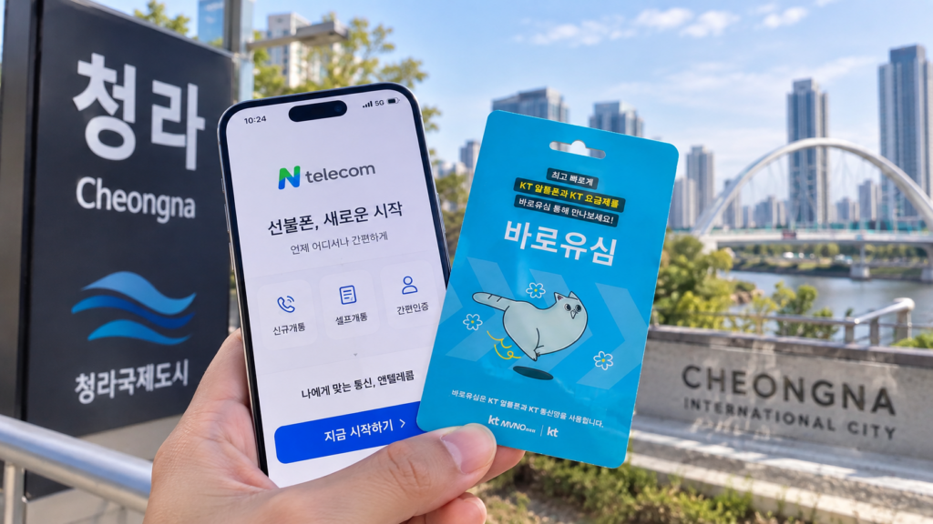 청라선불폰 앤텔레콤으로 즉시 새 번호 여는 개통 방법