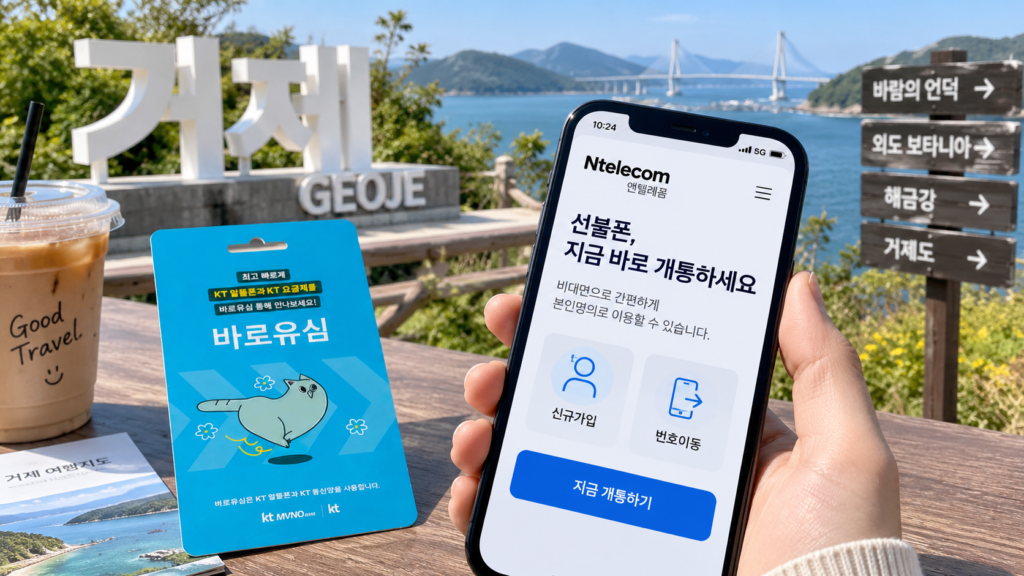 거제선불폰 비대면으로 본인명의 번호를 여는 개통 방법