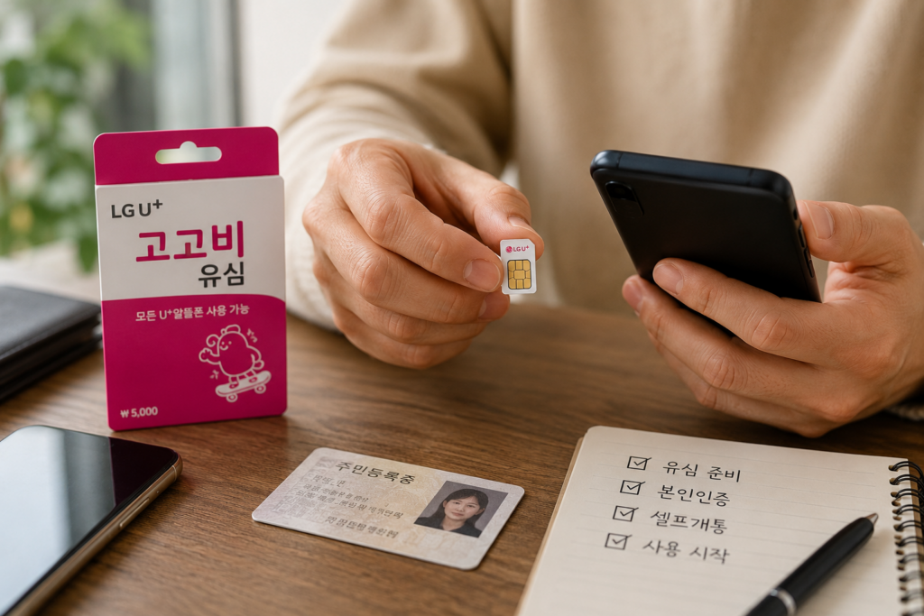 다이소 선불폰 고고비 유심으로 준비하는 셀프개통 절차