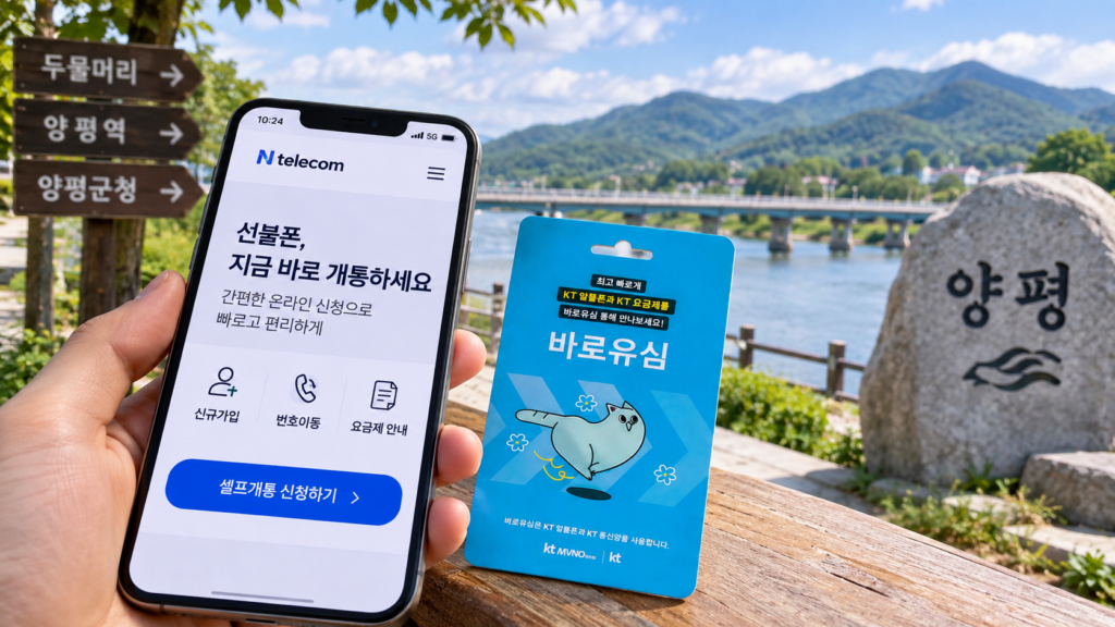 양평선불폰 매장 방문 없이 선불유심으로 온라인 개통하는 방법