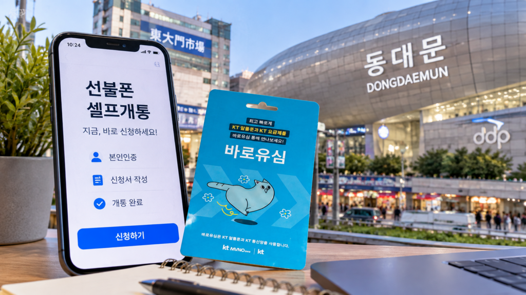동대문선불폰 매장 방문 없이 새 번호 여는 셀프개통 방법