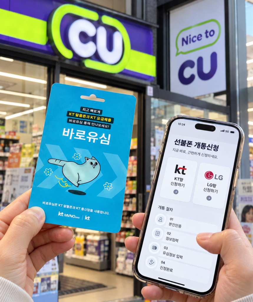 편의점 유심으로 선불폰 개통 막힘을 해결할 수 있는 이유